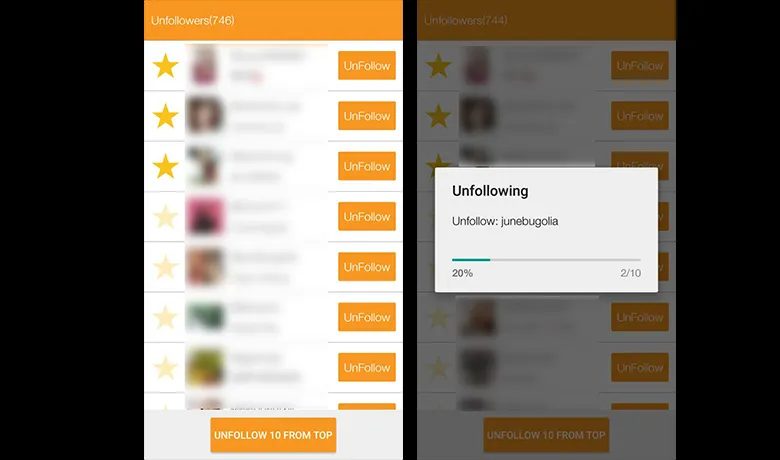 The Unfollow Users app