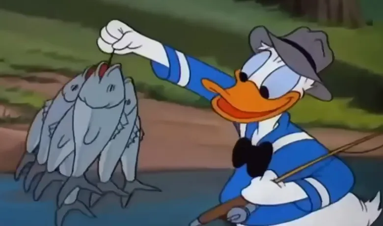 O personagem Pato Donald