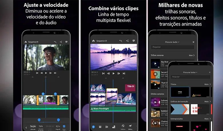 The Adobe Premiere Rush app