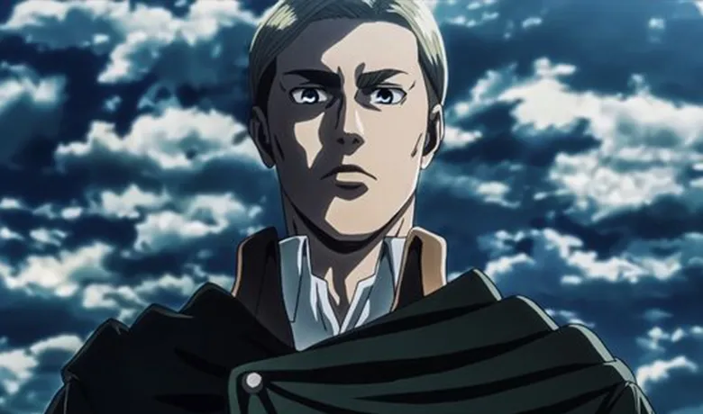 Erwin Smith en pose de liderazgo y confianza