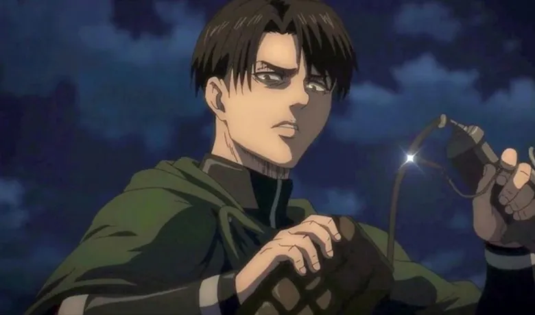 Levi Ackerman en position de combat