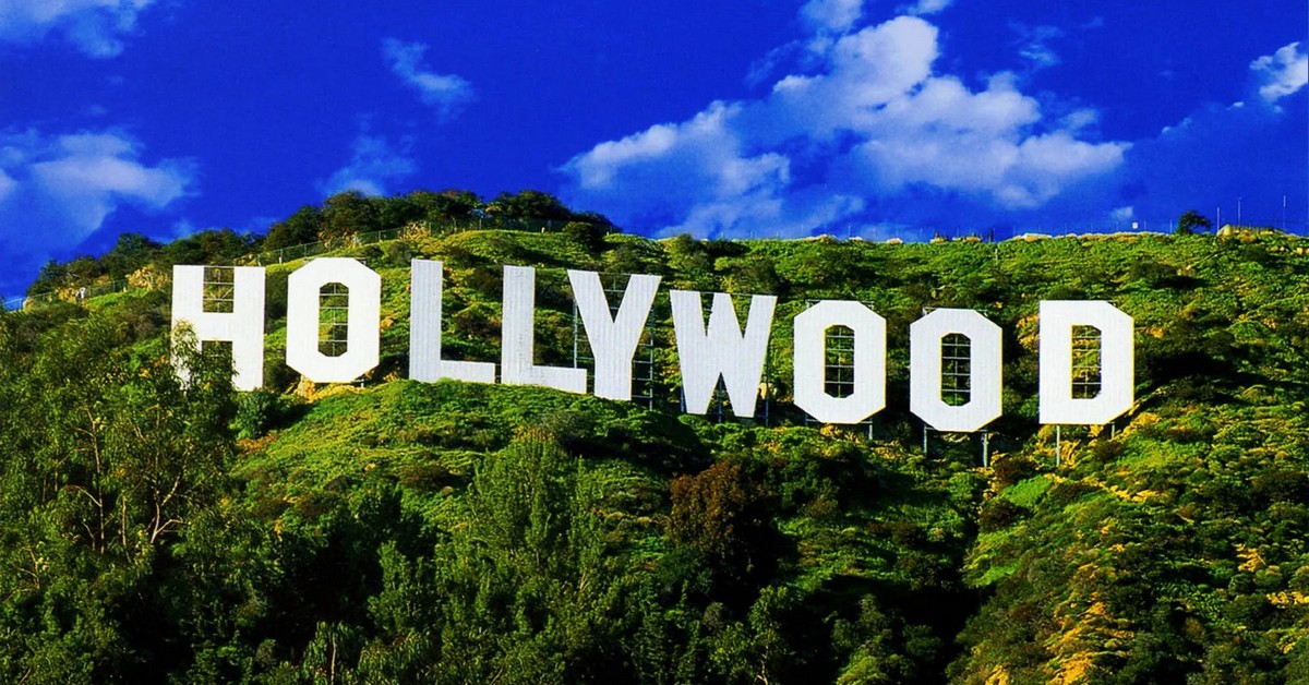 Imagem do Sinal de Hollywood que existe em Los Angeles