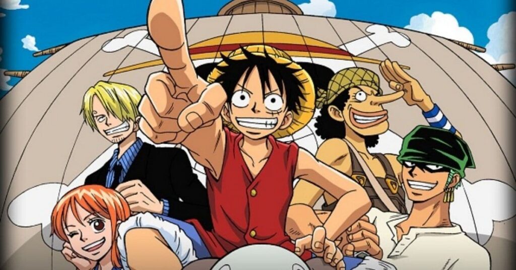 photo of the Straw Hat Pirates and their first formation