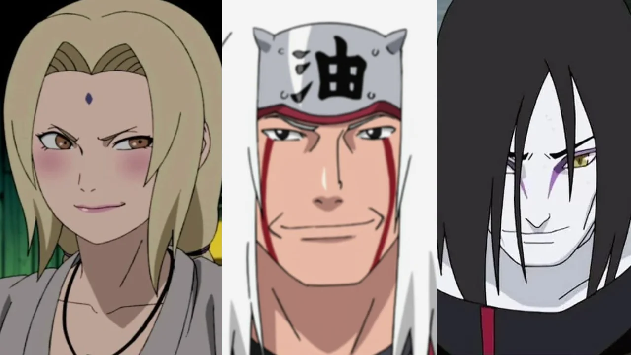 Três Sannins Lendários De Naruto Juntos