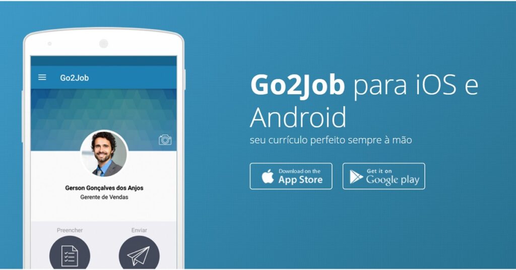 Image showing the home page of the application for creating a good resume