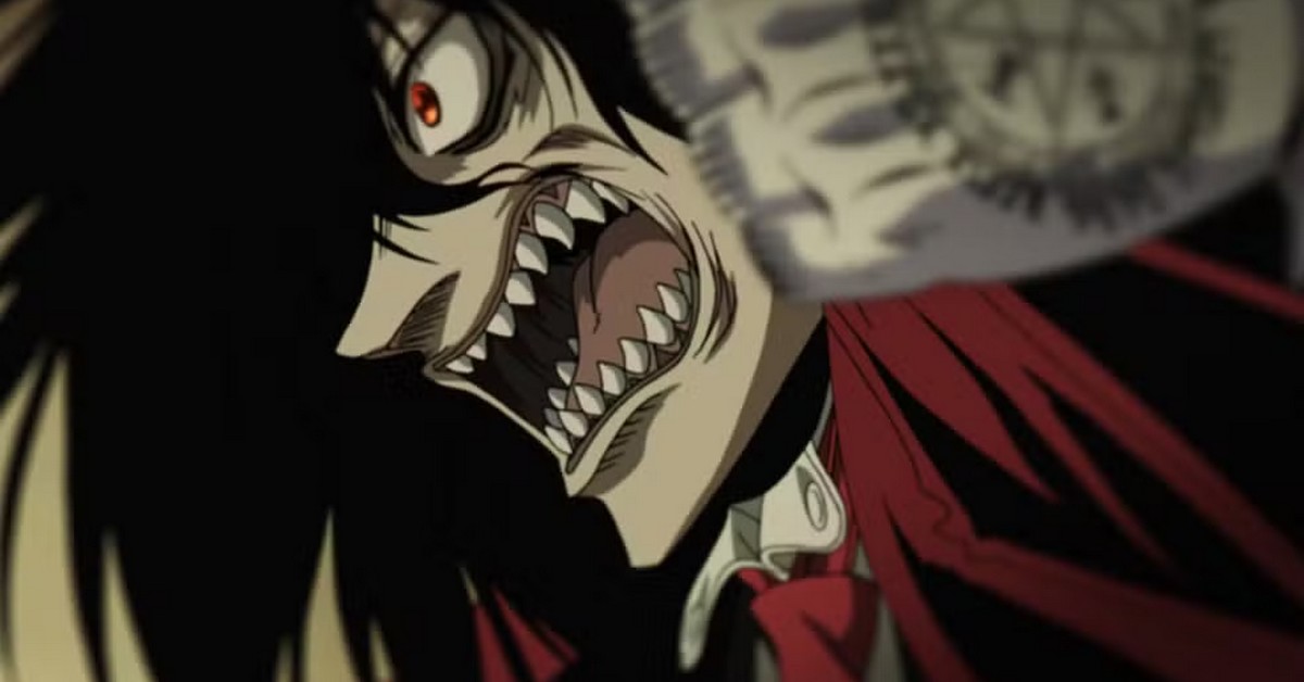 Image montrant un personnage vampire nommé Alucard