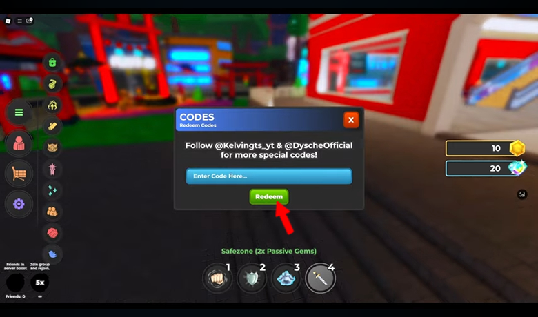 Gambar tersebut menunjukkan kode yang sedang ditukarkan di tengah layar.