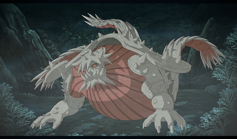 Image shows a monster in the center of the capture